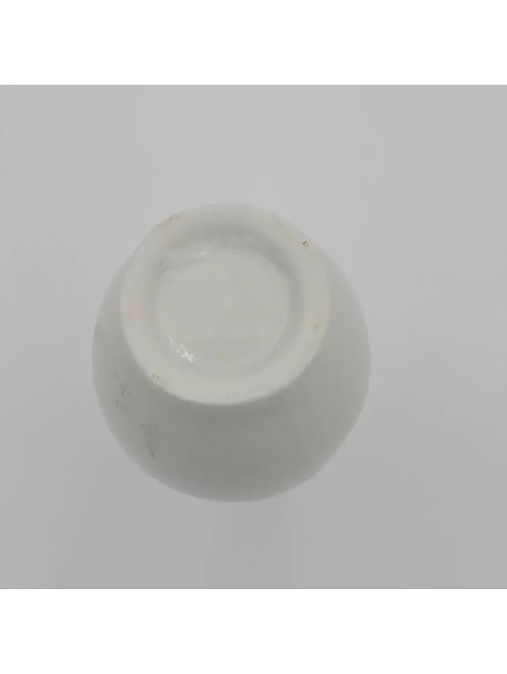 Vintage Mini Porcelain Bud Vase Purple Floral Design 5 Inch Decor